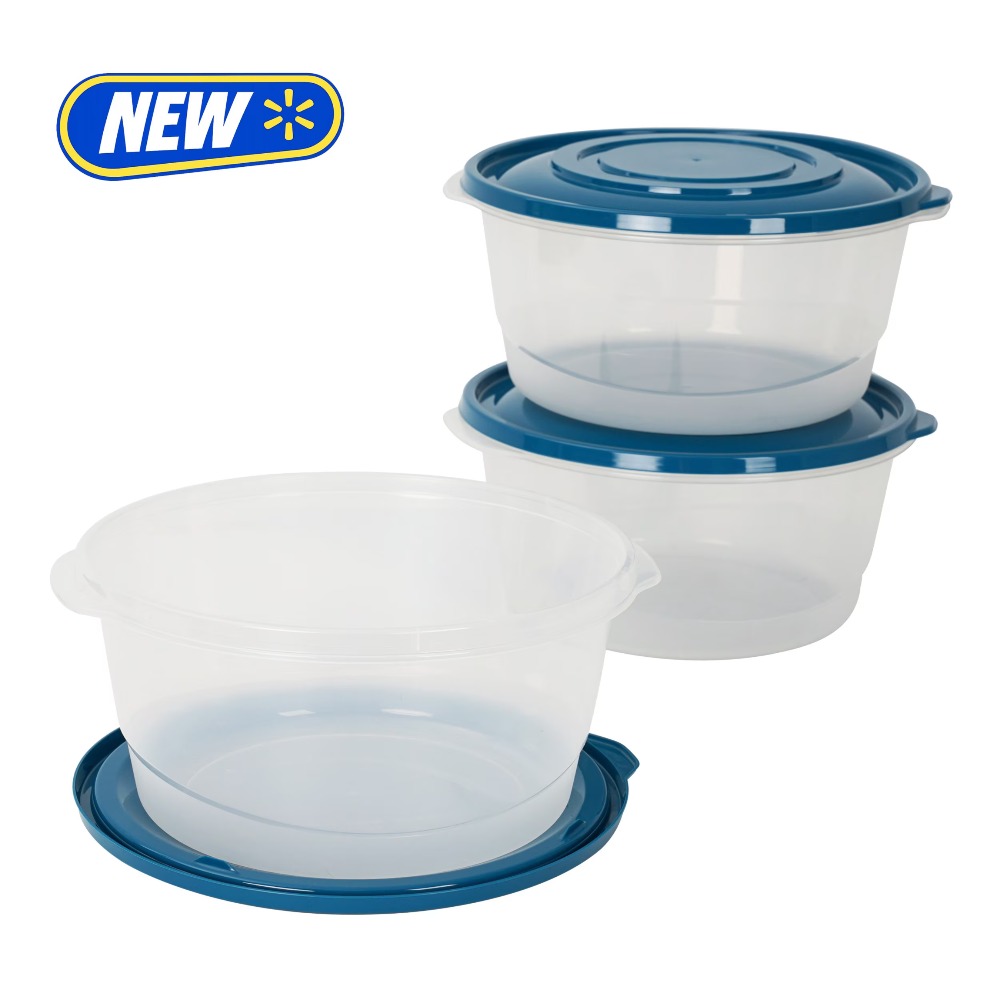 Meal Prep Bulking - Semi Durable Round 15.7 Cup Plastic