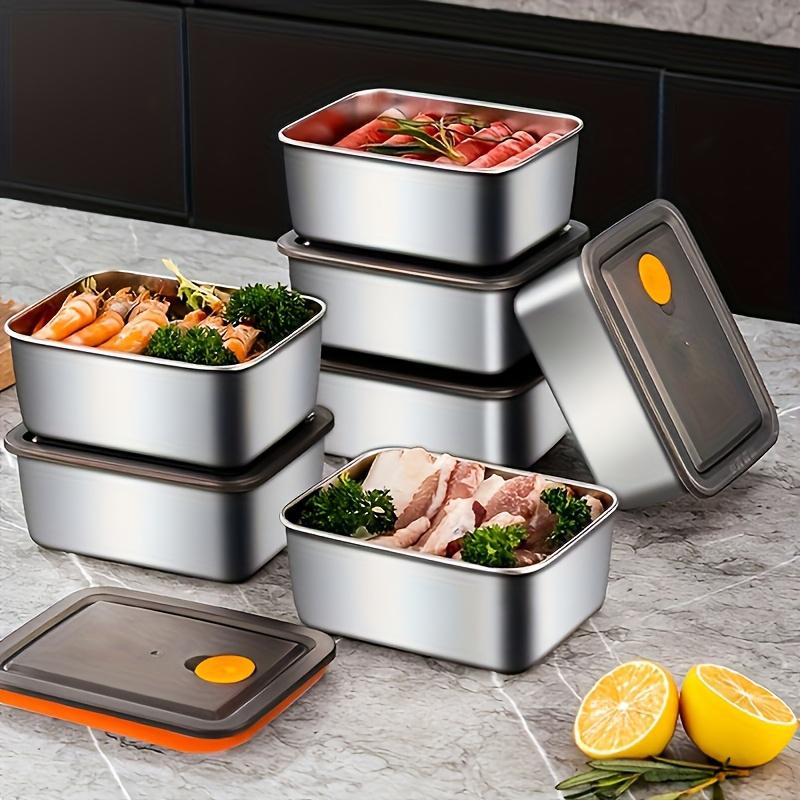 Meal Prep Kit - 4pc Stainless Steel Food Storage Containers