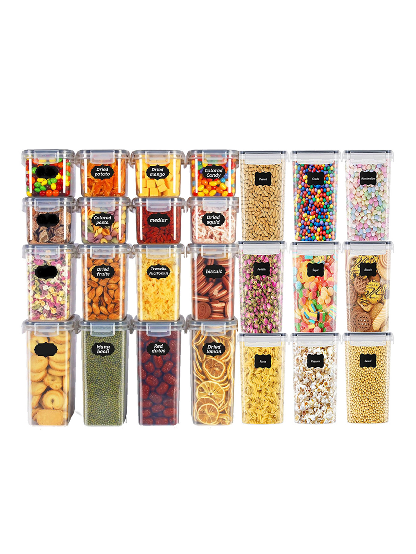 Meal Prep Jar - 48pcs,Sealed food storage containers with LIDS,