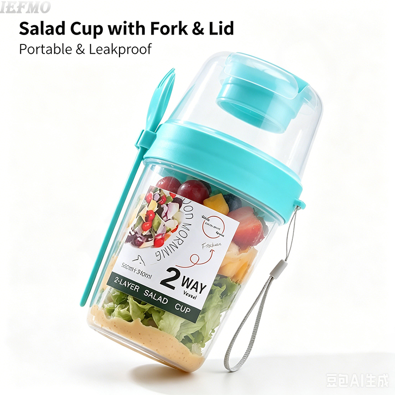 On-the-Go Salad Bowl Set with  – Meal Prep Weight Loss recenzja i cena