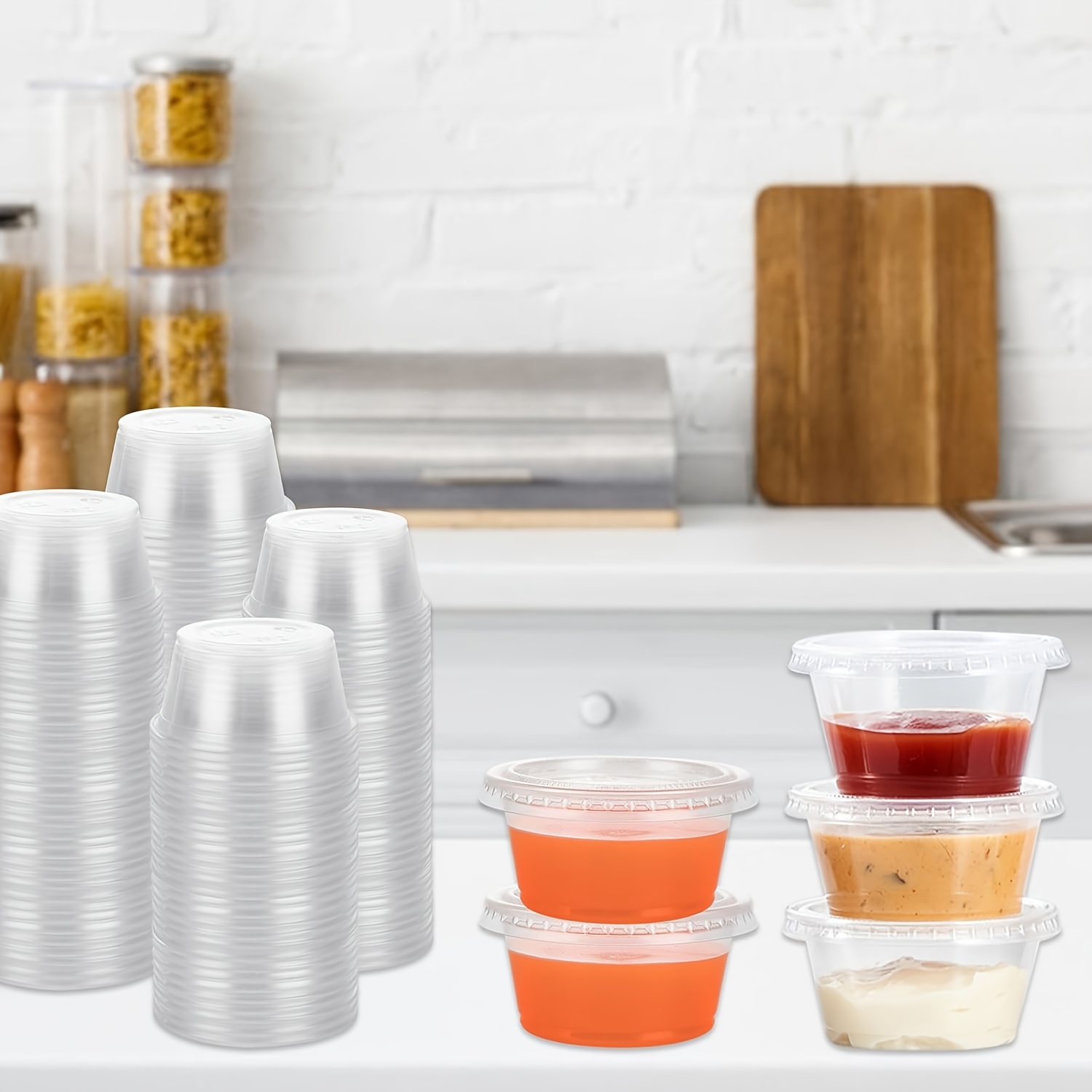 50/100pcs Disposable Sauce Sea – Meal Prep Jar recenzja i cena