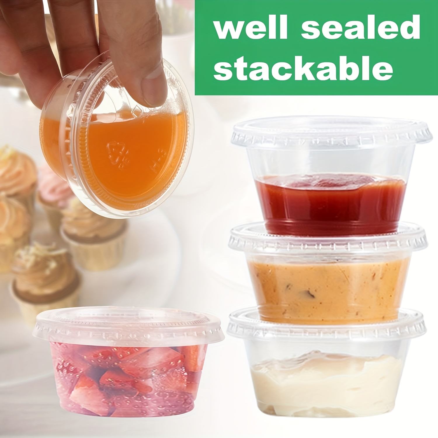 50/100pcs Disposable Sauce Sea – Meal Prep Jar recenzja i cena