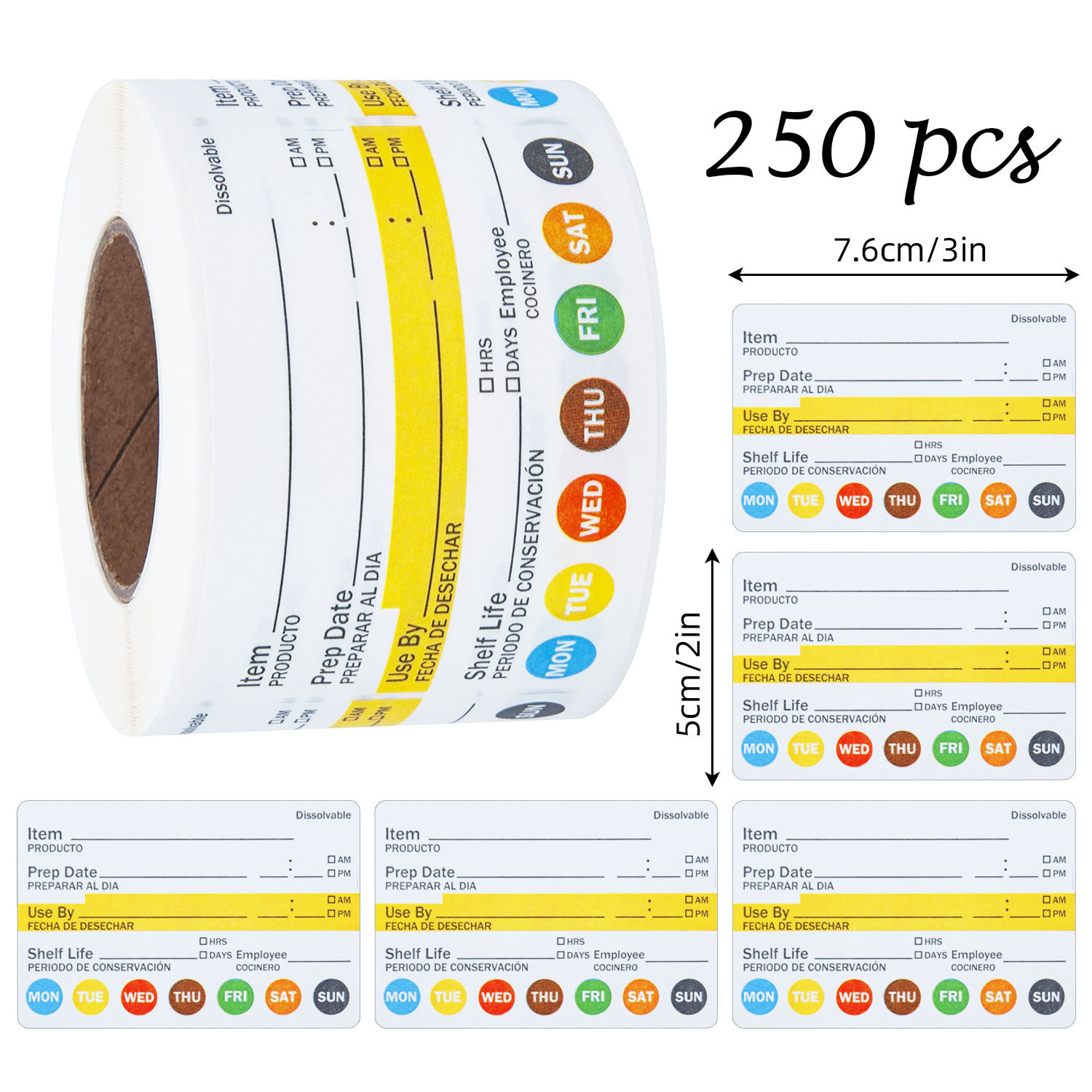 250Pcs/Roll Food Date Labels W – Meal Prep Jar recenzja i cena