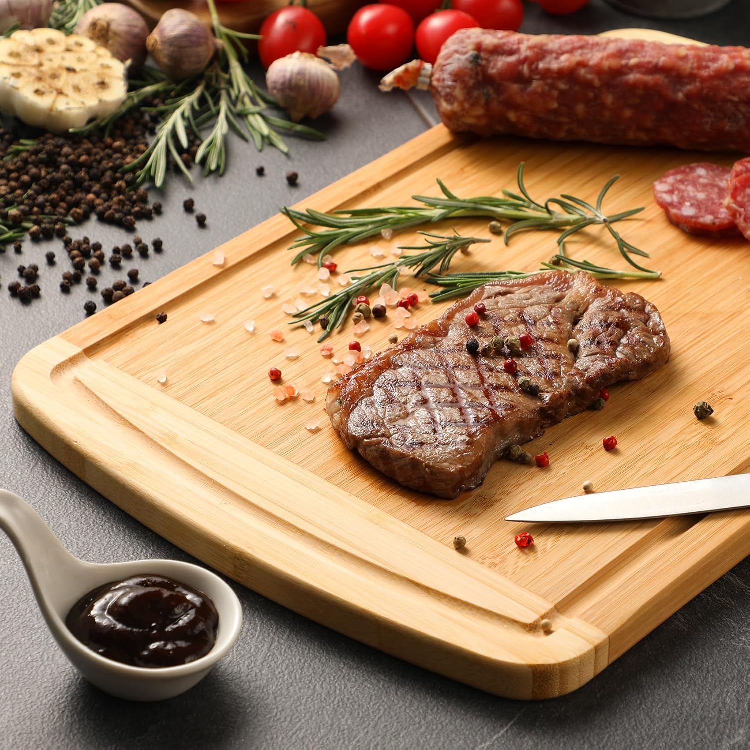 Large Bamboo Cutting Board wit – Meal Prep Juice recenzja i cena