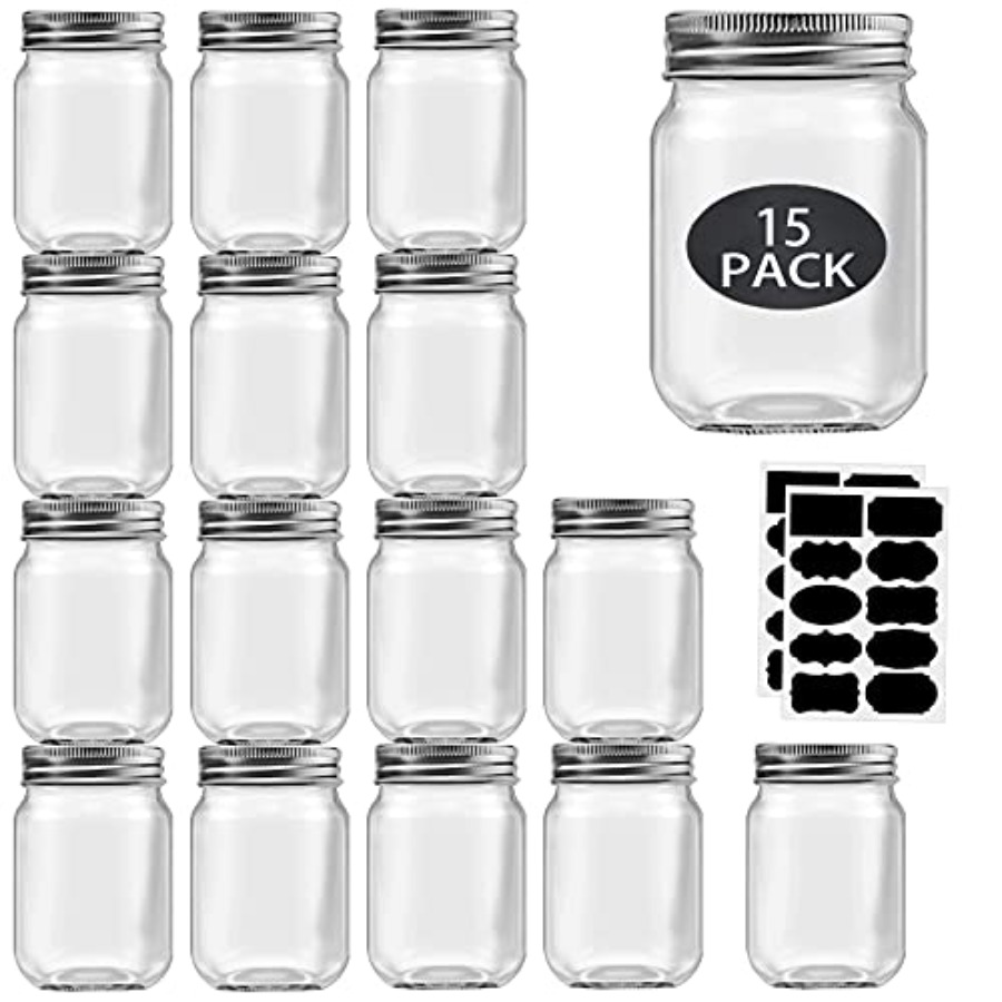 16 oz Mason Jars With Lids Reg – Meal Prep Bulking recenzja i cena