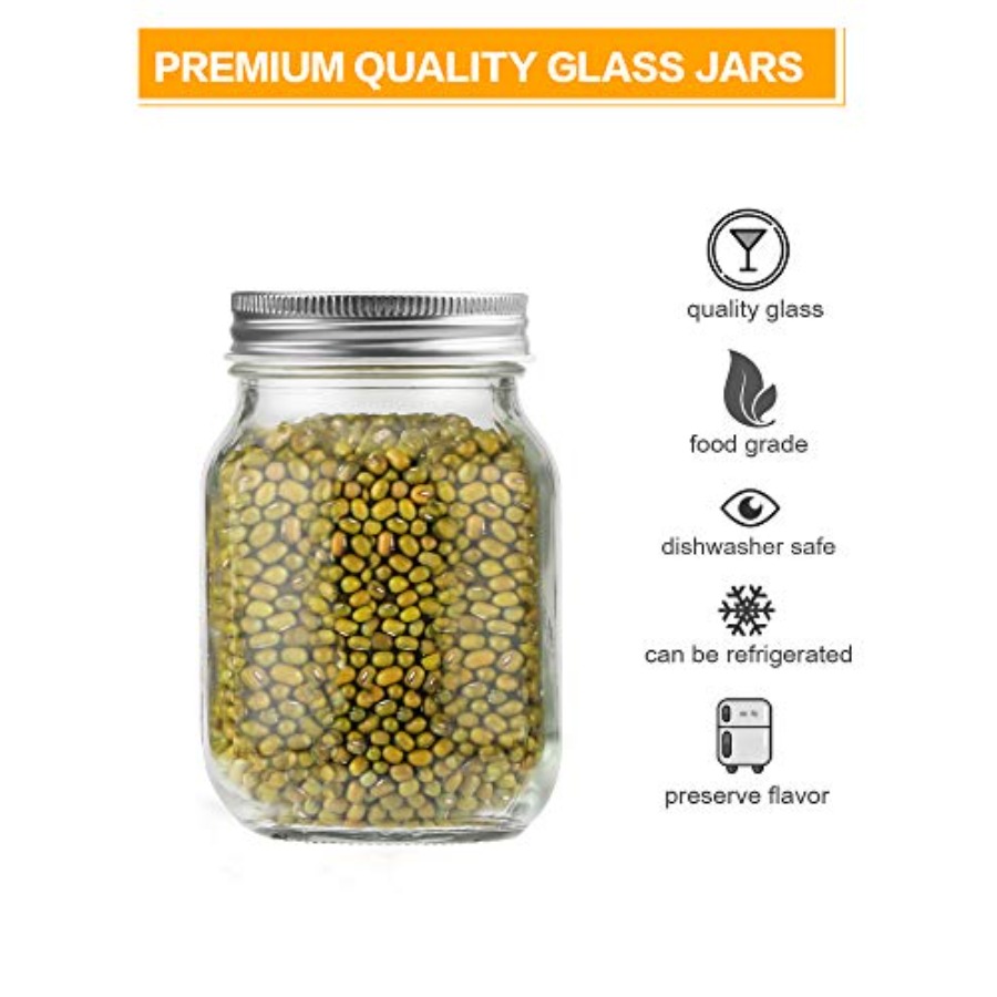 16 oz Mason Jars With Lids Reg – Meal Prep Bulking recenzja i cena