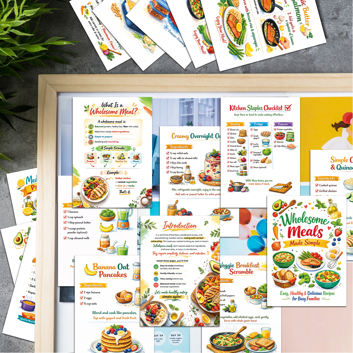 30pcs Wholesome Meals Recipe C – Meal Prep Recipes Healthy recenzja i cena