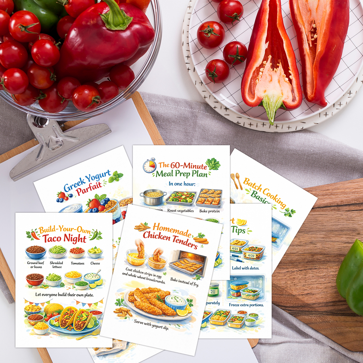 30pcs Wholesome Meals Recipe C – Meal Prep Recipes Healthy recenzja i cena