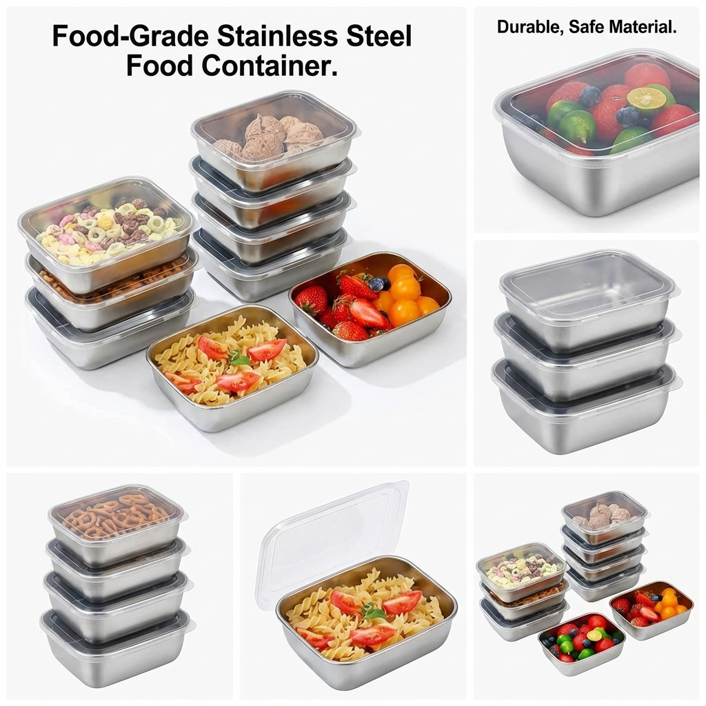 5PCS Stainless Steel Food Stor – Meal Prep Kit recenzja i cena