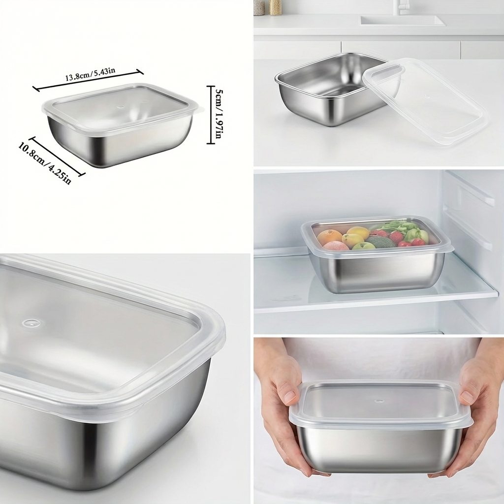 5PCS Stainless Steel Food Stor – Meal Prep Kit recenzja i cena