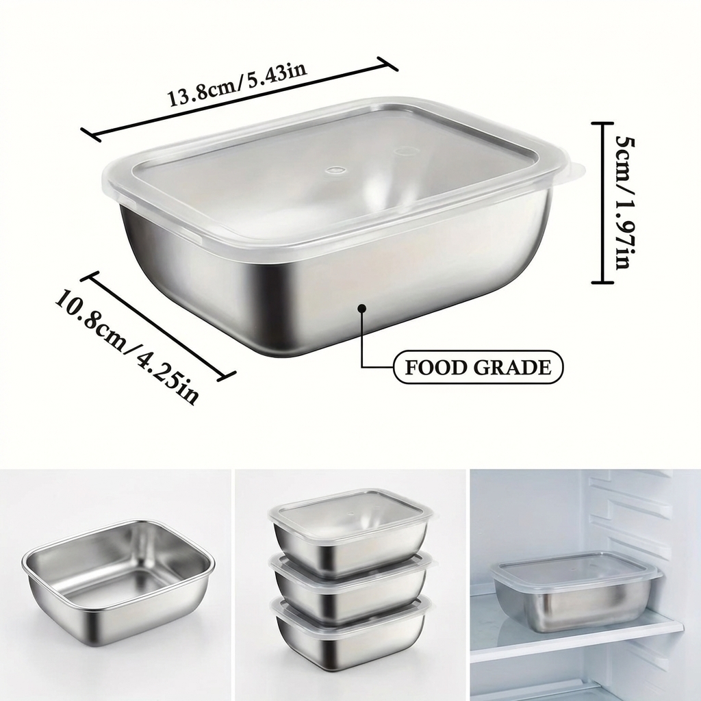 5PCS Stainless Steel Food Stor – Meal Prep Kit recenzja i cena