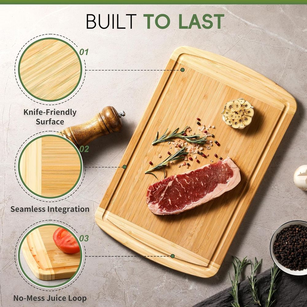Organic Bamboo Cutting Board S – Meal Prep Juice recenzja i cena