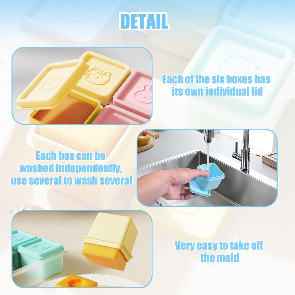 1 Pack of 6 Silicone Food Stor – Meal Prep Kit recenzja i cena