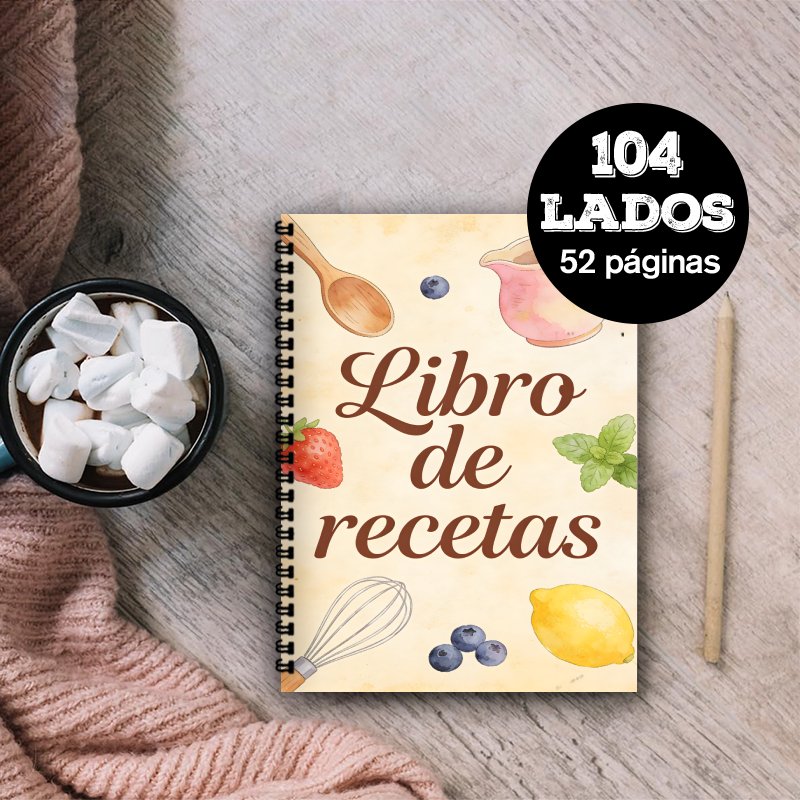 A5 Paper Spanish Recipe Book,  – Meal Prep Recipes Healthy recenzja i cena