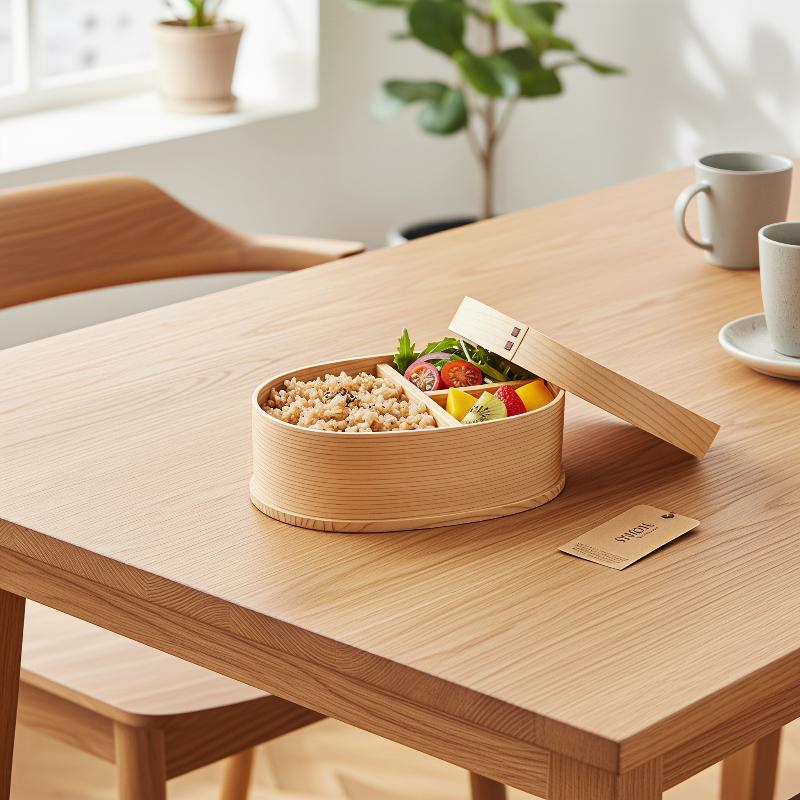 Children's Japanese Style Wood – Meal Prep Japanese Food recenzja i cena