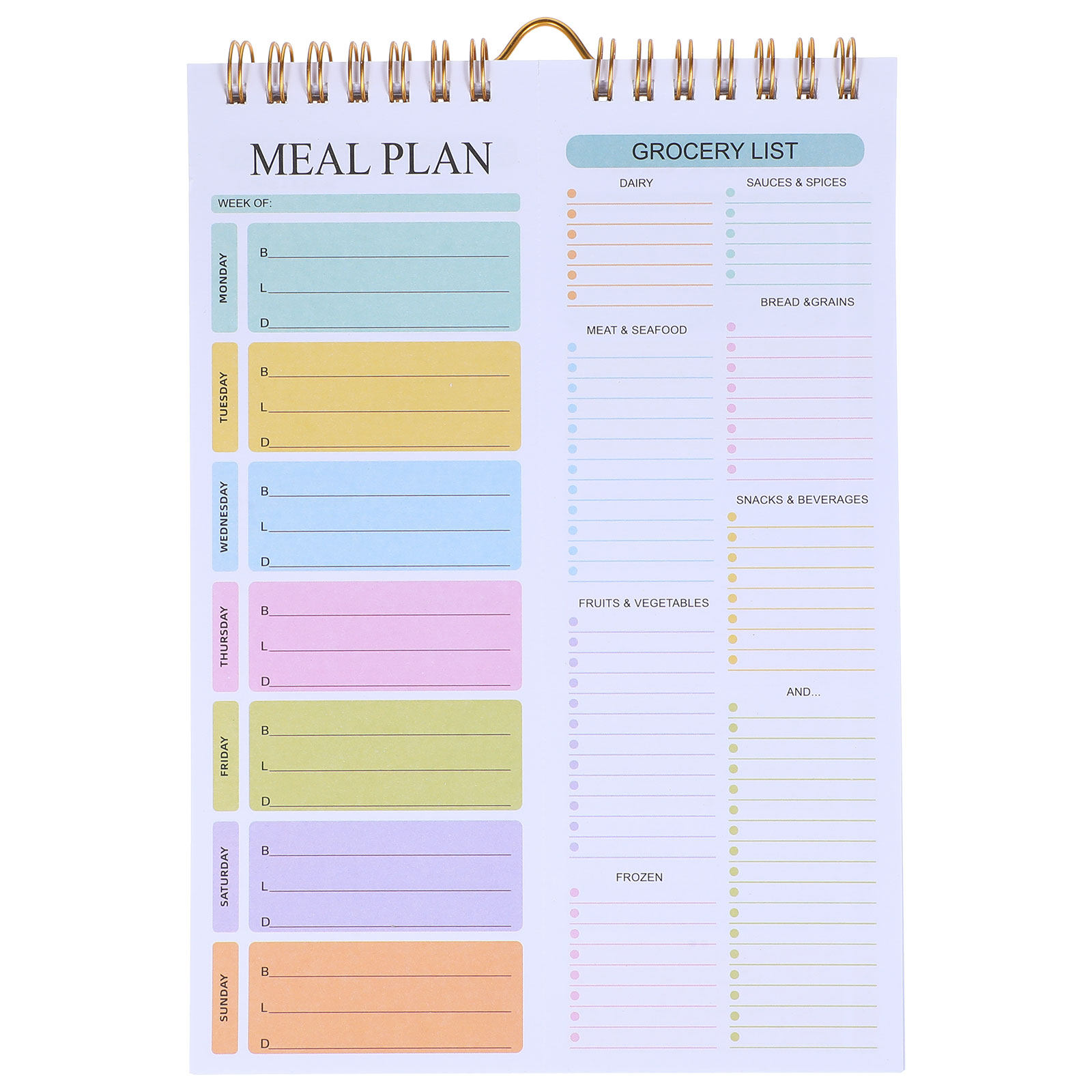 Weekly Meal Planner Notebook A – Meal Prep Grocery List recenzja i cena