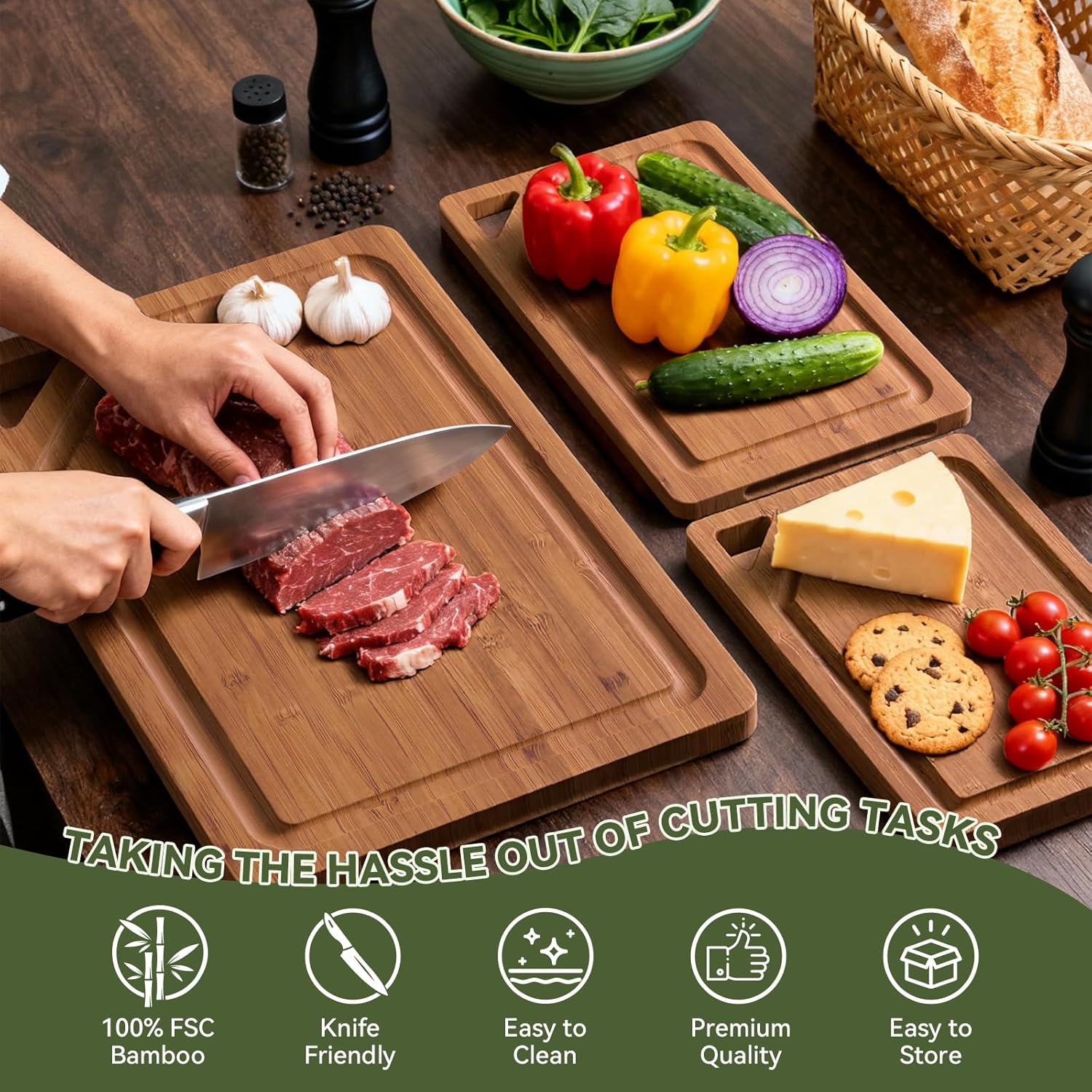 Bamboo Cutting Boards For Kitc – Meal Prep Juice recenzja i cena