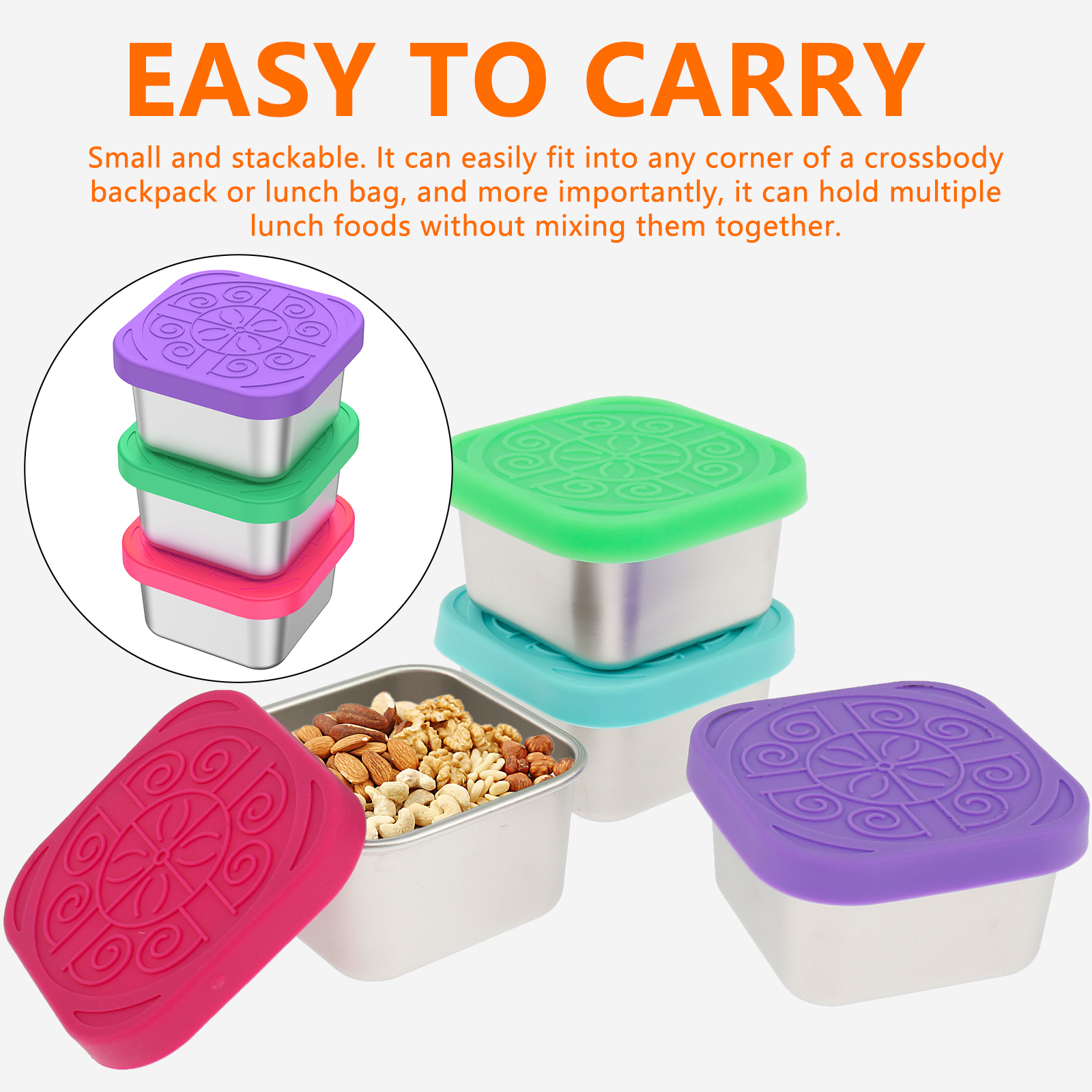 4Pcs 2/6oz Snack Container Sta – Meal Prep Kit recenzja i cena