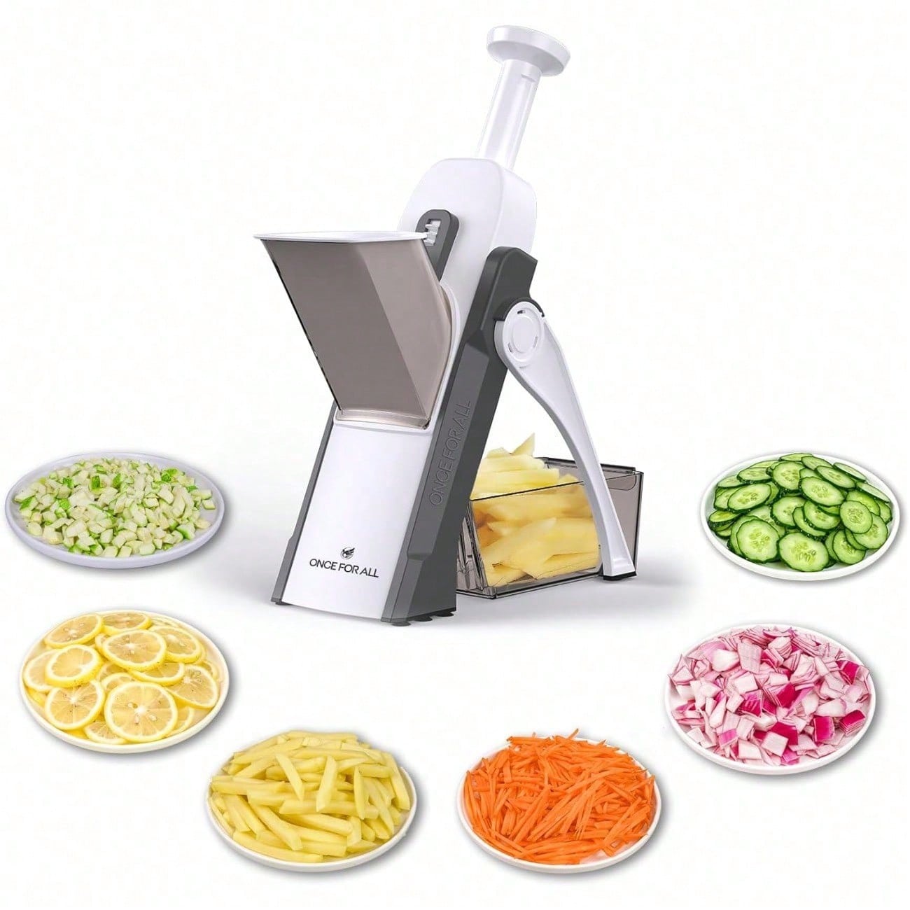 Safe Mandoline Slicer 5 in 1 V – Meal Prep Potatoes recenzja i cena