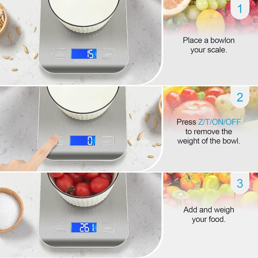 Food Scale, Kitchen Scale, Wei – Meal Prep Weight Loss recenzja i cena
