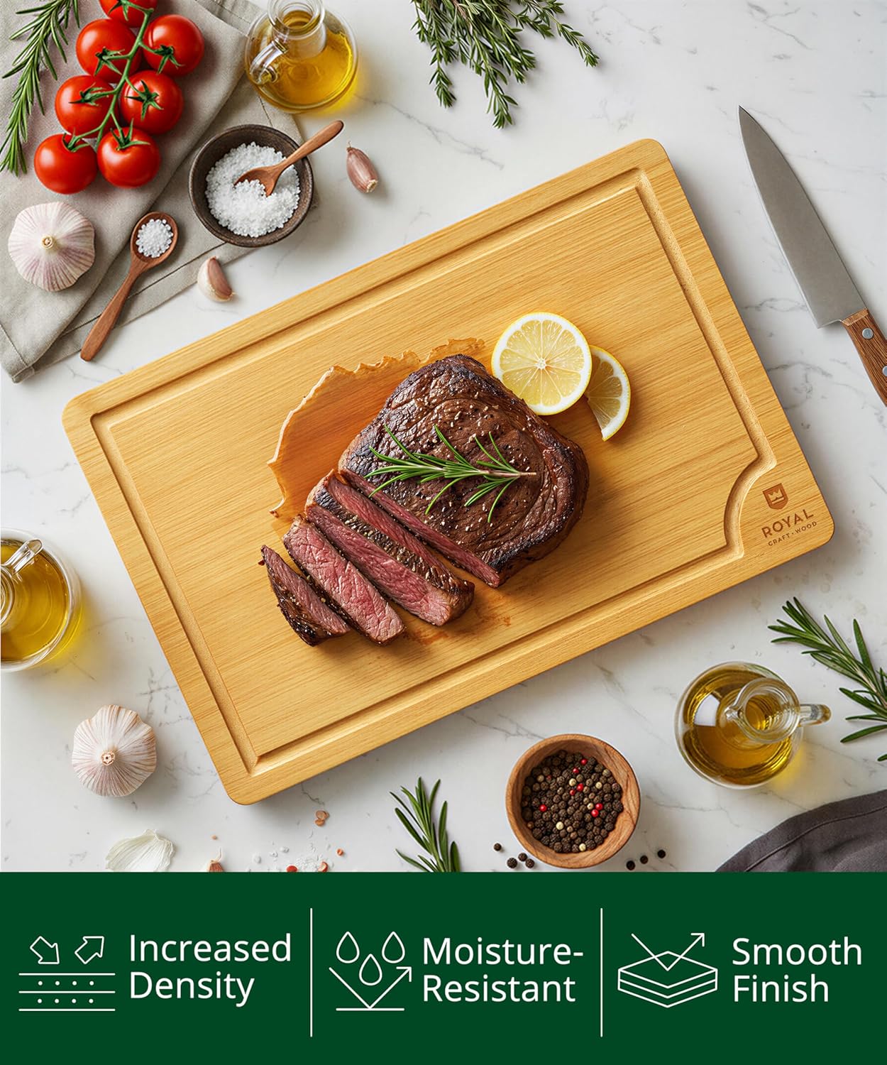 Bamboo Cutting Board for Kitch – Meal Prep Juice recenzja i cena