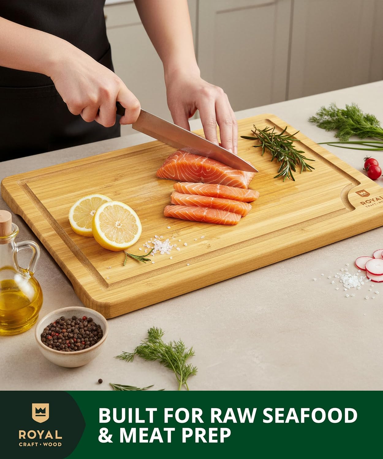 Bamboo Cutting Board for Kitch – Meal Prep Juice recenzja i cena