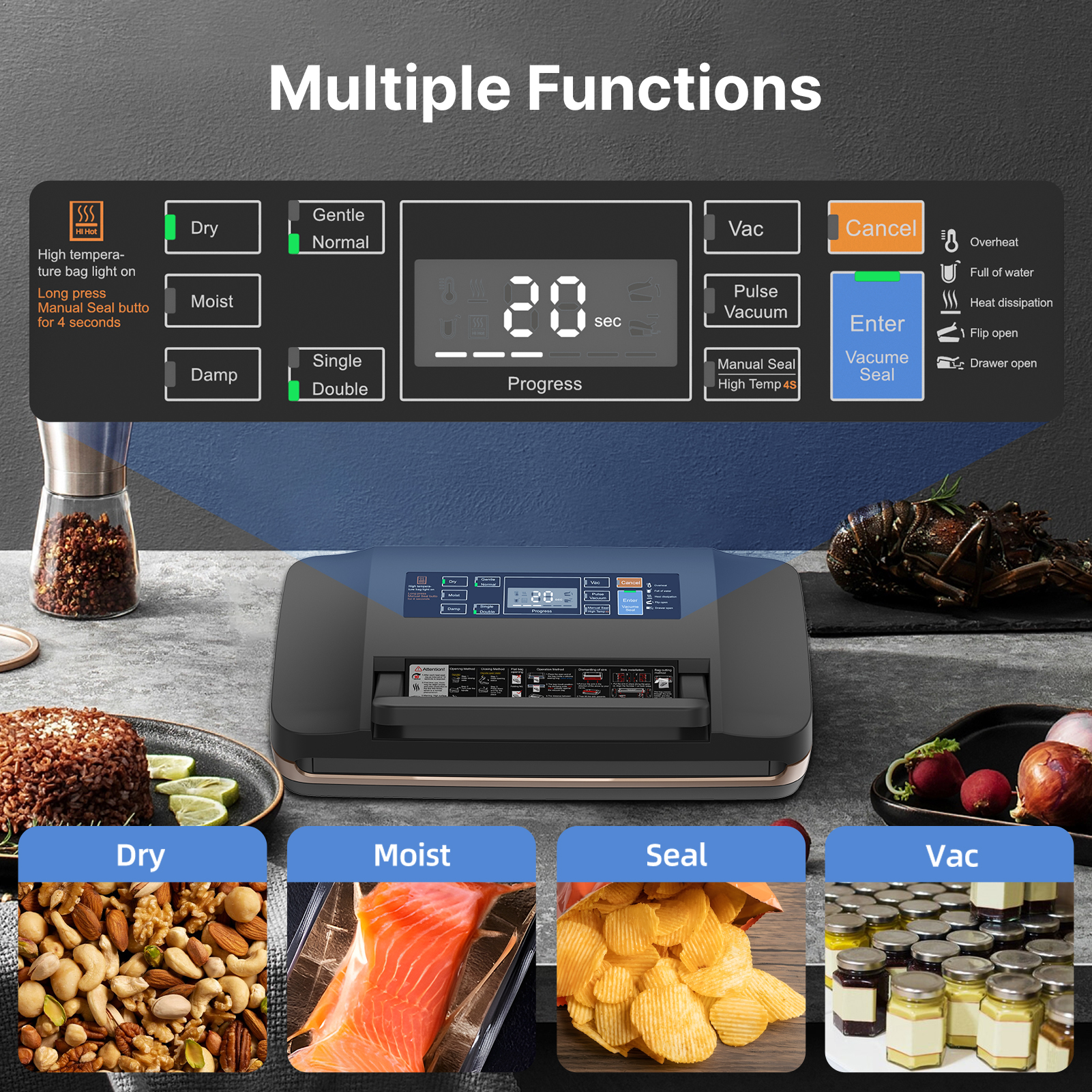 Food Vacuum Sealer Machine wit – Meal Prep Vacuum Seal Containers recenzja i cena
