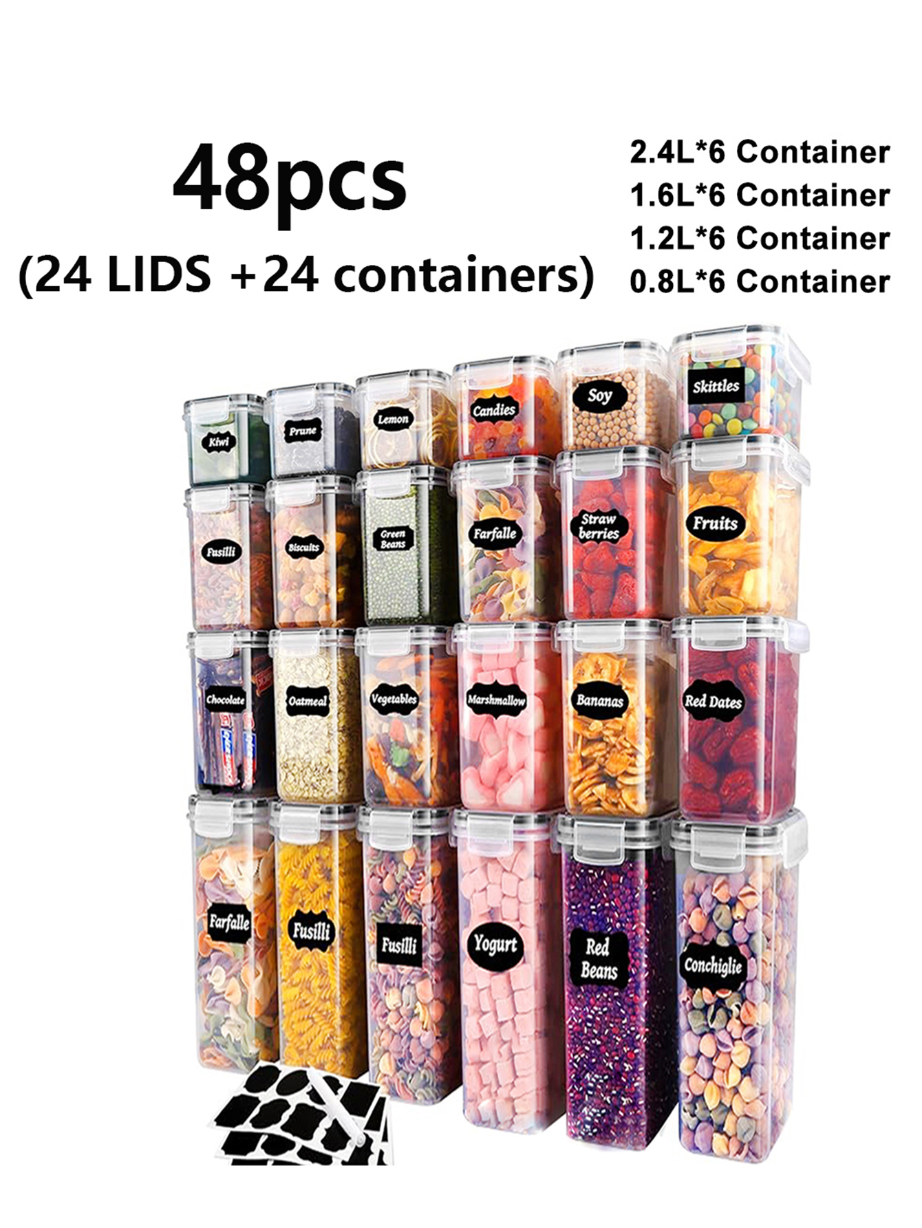 48pcs,Sealed food storage cont – Meal Prep Jar recenzja i cena