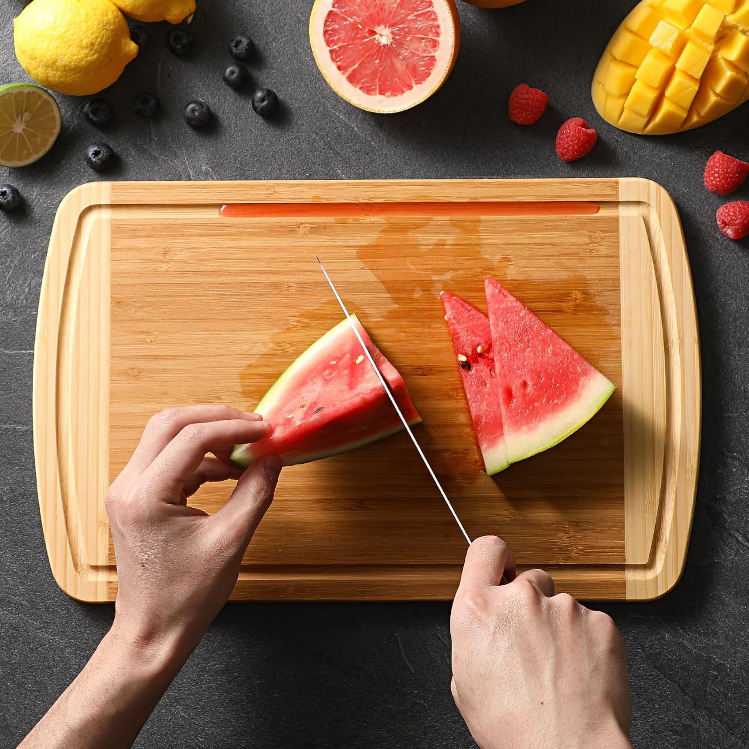 Large Wooden Cutting Board for – Meal Prep Juice recenzja i cena