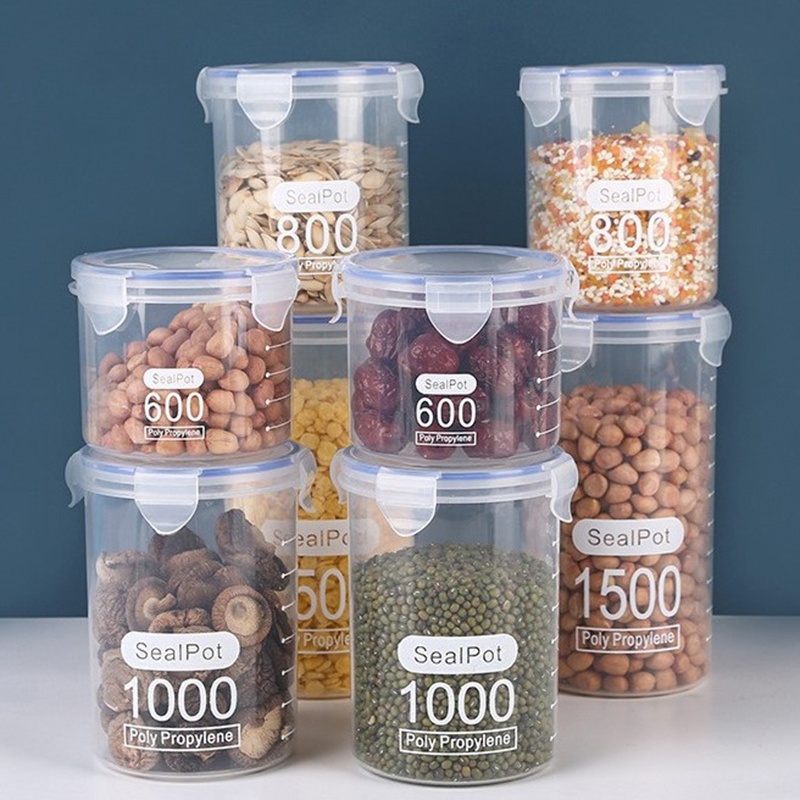1-4PCS Sealed Jars With Scale  – Meal Prep Jar recenzja i cena