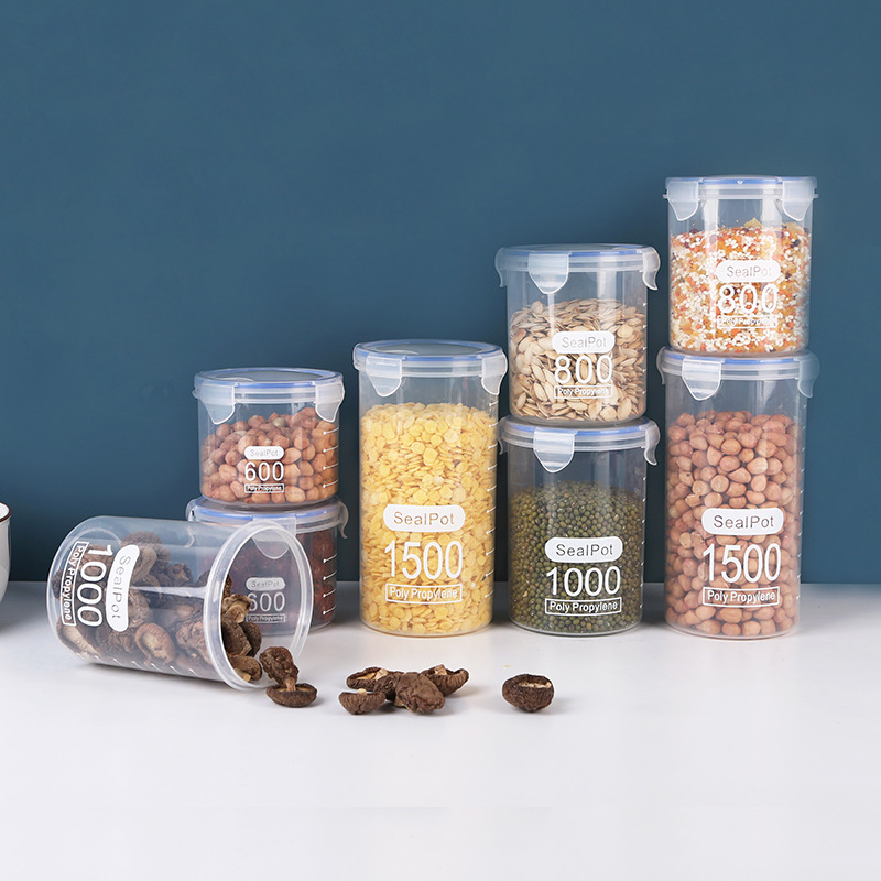 1-4PCS Sealed Jars With Scale  – Meal Prep Jar recenzja i cena