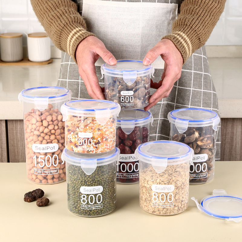 1-4PCS Sealed Jars With Scale  – Meal Prep Jar recenzja i cena