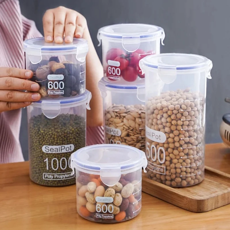 1/4PCS Sealed Jars With Scale  – Meal Prep Jar recenzja i cena