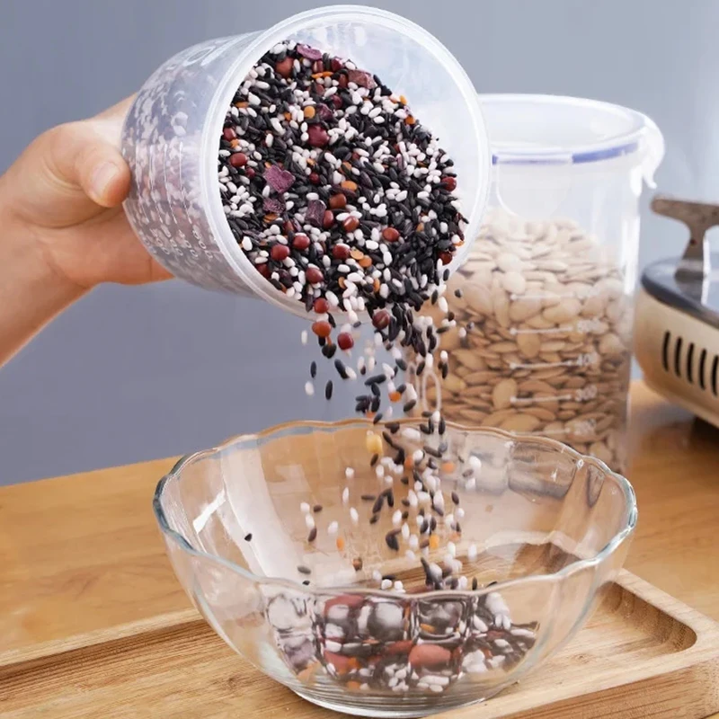 1/4PCS Sealed Jars With Scale  – Meal Prep Jar recenzja i cena